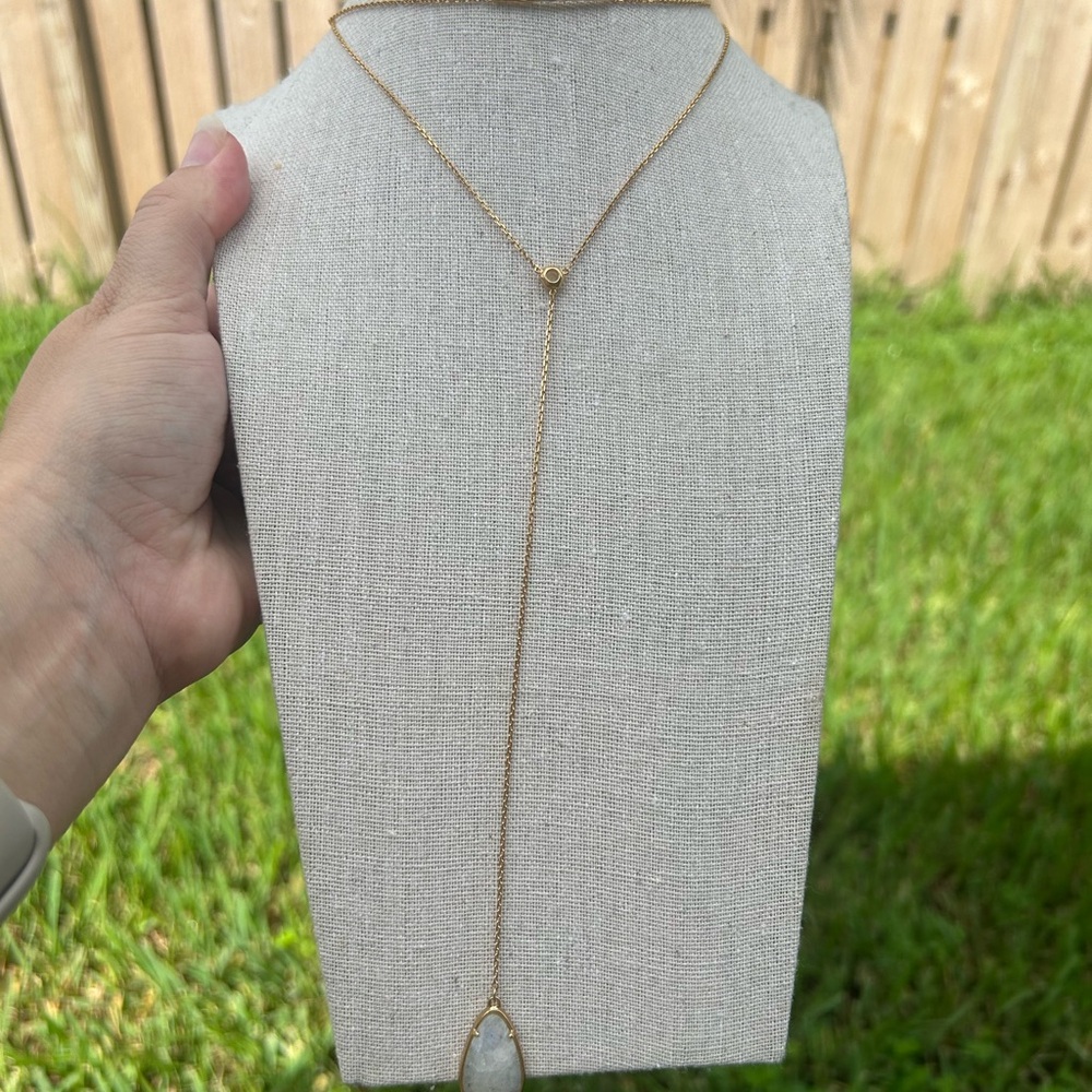 Two Layer Delicate Stone necklace
